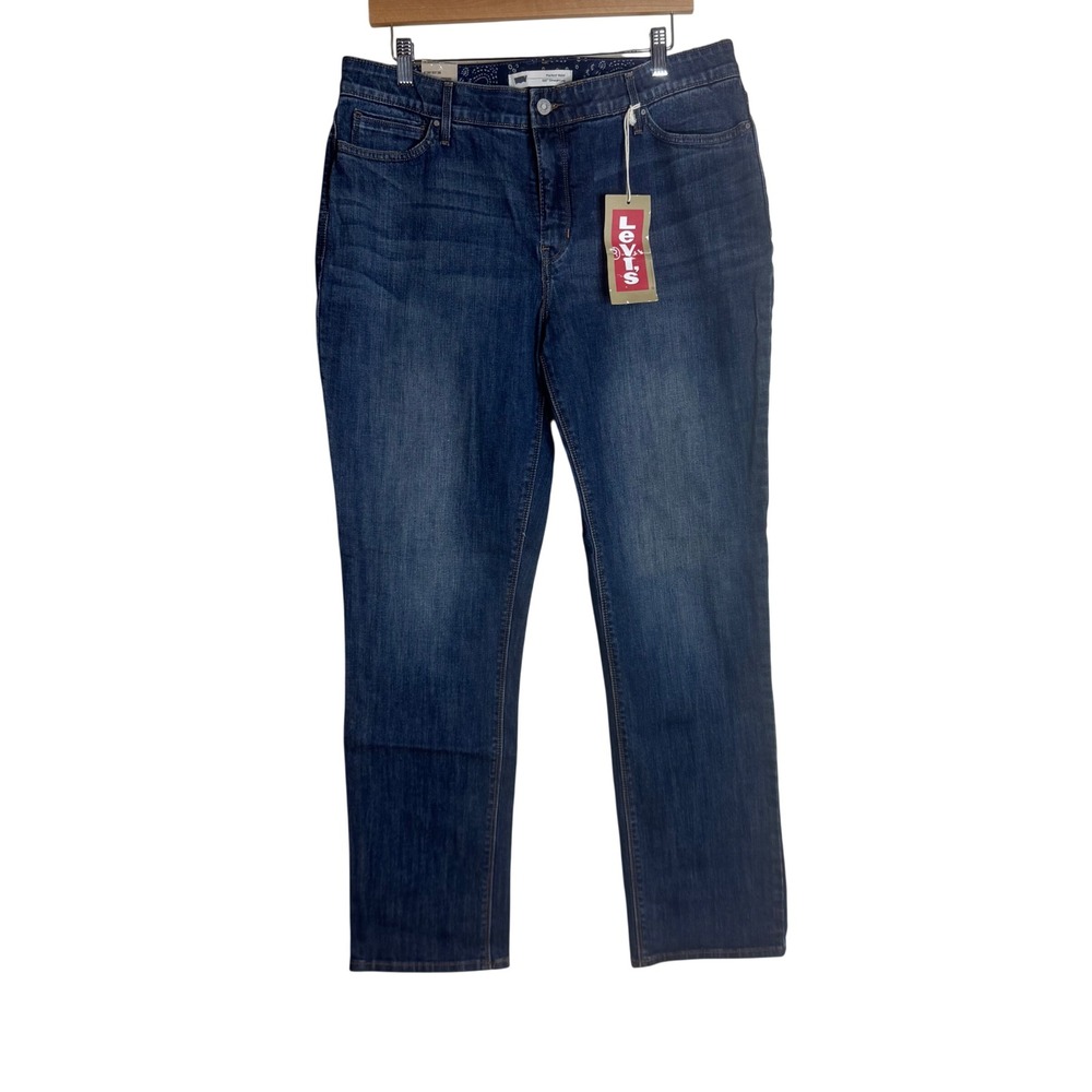 Levi's Jeans Women's 525 Perfect Waist Straight Leg Dark Wash Blue 16 Medium